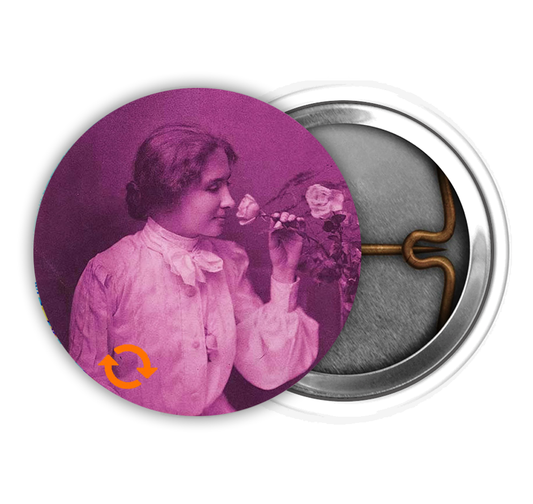 Hellen Keller 1 Inch Pin